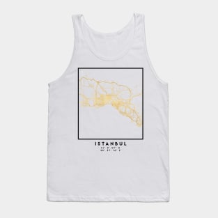 ISTANBUL TURKEY CITY STREET MAP ART Tank Top